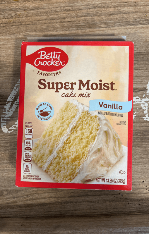 Betty Crocker Super Moist Vanilla Cake Mix