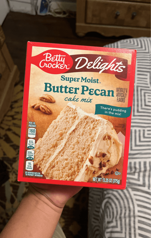 Betty Crocker Delights Super Moist Butter Pecan Cake Mix