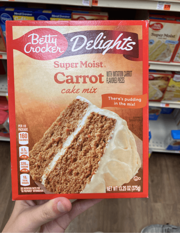 Betty Crocker Delights Super Moist Carrot Cake Mix