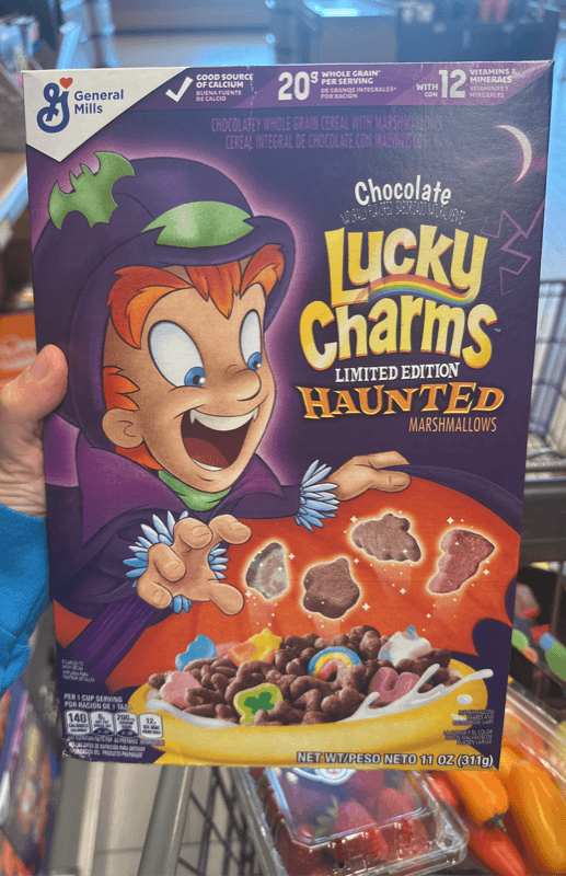 General Mills Lucky Charms Cereal With Chocolate Haunted Marshmallows