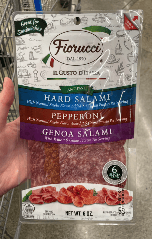 Fiorucci Hard Salami, Pepperoni, Genoa Salami Antipasti