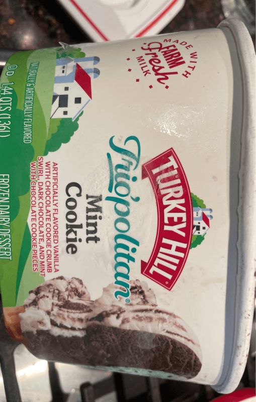 Turkey Hill Trio'Politan Mint Cookie Ice Cream