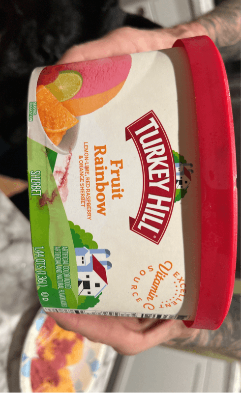 Turkey Hill Fruit Rainbow Sherbet