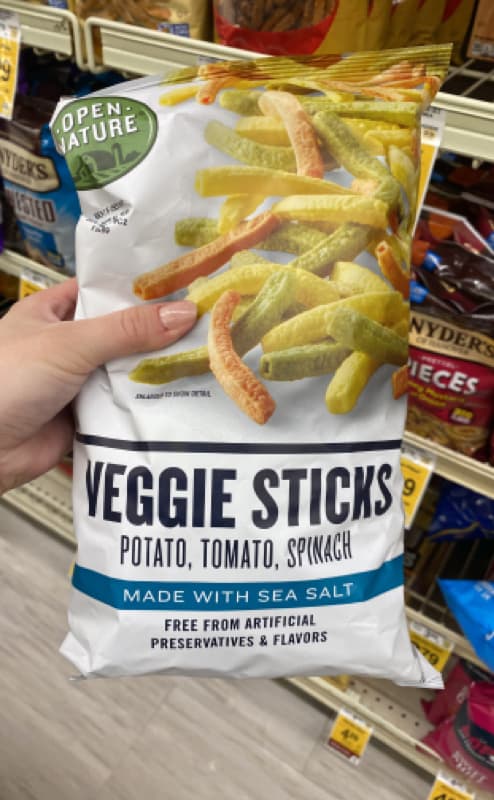 Open Nature Veggie Sticks Made With Sea Salt