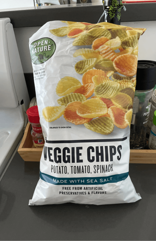 Veggie Chips Potato, Tomato, Spinach Made With Sea Salt