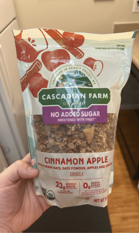 Cascadian Farm Organic Cinnamon Apple Granola