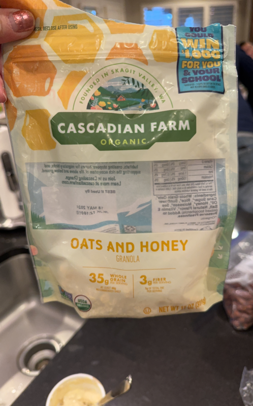 Is it Vegan? Cascadian Farm Organic Oats And Honey Granola