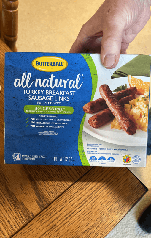 Butterball All Natural Turkey Breakfast Sausage Links