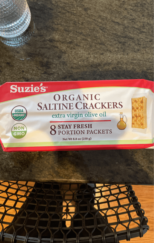 Suzie'S Organic Saltine Crackers Extra Virgin Olive Oil