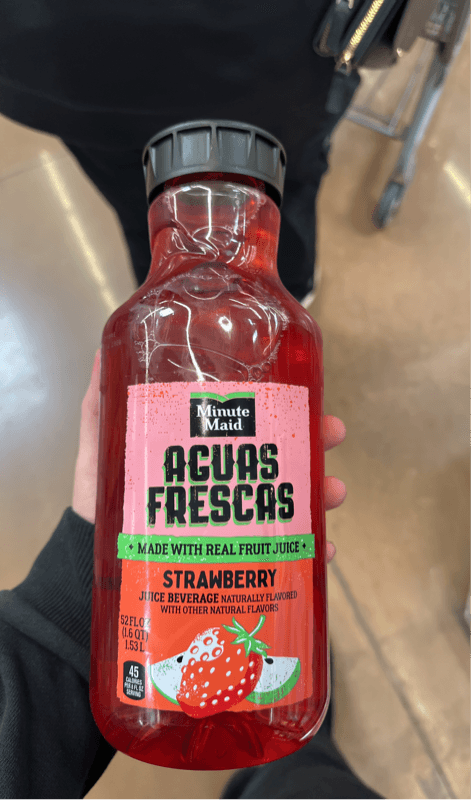 Minute Maid Aguas Frescas Strawberry Juice Beverage
