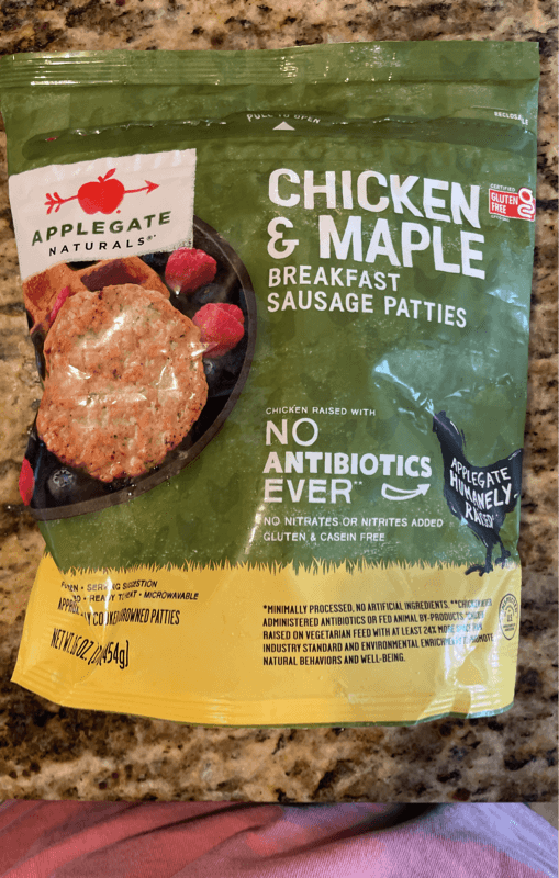 Applegate Naturals Chicken & Maple Breakfast Sausage Patties