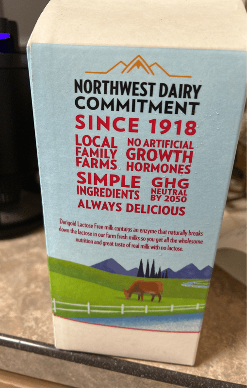 Darigold Lactose Free Whole Milk