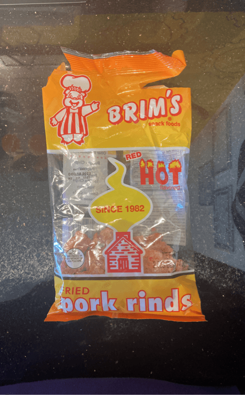 Brim'S Snack Foods Red Hot Fried Pork Rinds