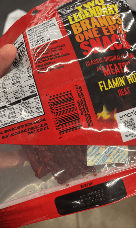 Jack Link'S Doritos Flamin Hot Beef Jerky