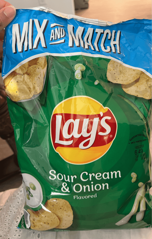 Lay'S Sour Cream & Onion Flavored Potato Chips Mix And Match