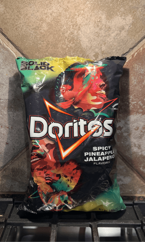 Doritos Solid Black Spicy Pineapple Jalapeno Flavored Tortilla Chips