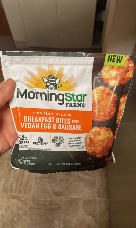 Morningstar Farms 100% Plant Protein Breakfast Bites With Vegan Egg & Sausage