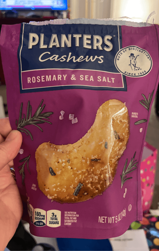 Planters Cashews, Rosemary & Sea Salt Flavored