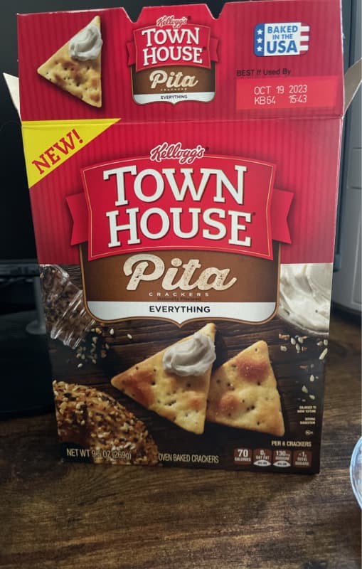 Kellogg'S Town House Pita Crackers Everything