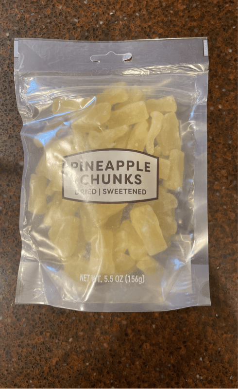 Dried Sweetened Pineapple Chunks