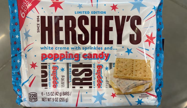 Hershey'S White Creme With Sprinkles And Popping Candy