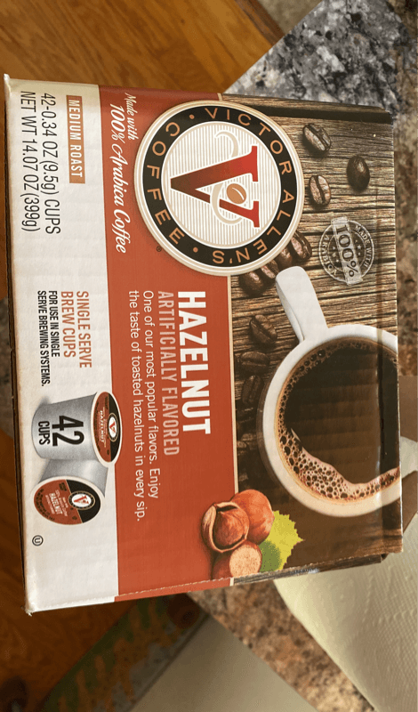 Victor Allen'S Coffee Hazelnut Flavored Single Serve Brew