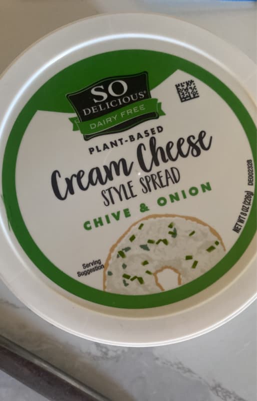 So Delicious Dairy Free Cream Cheese Style Spread, Chive & Onion