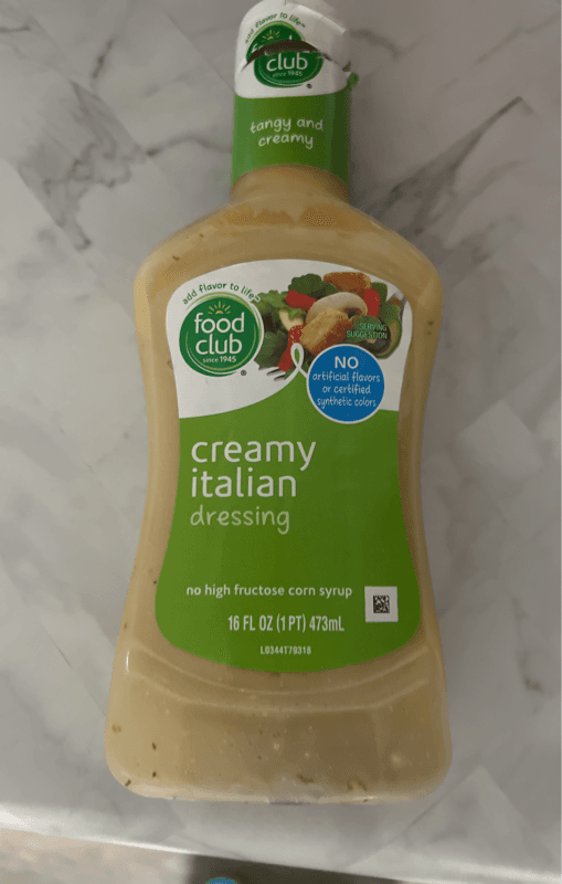 Food Club Creamy Italian Dressing