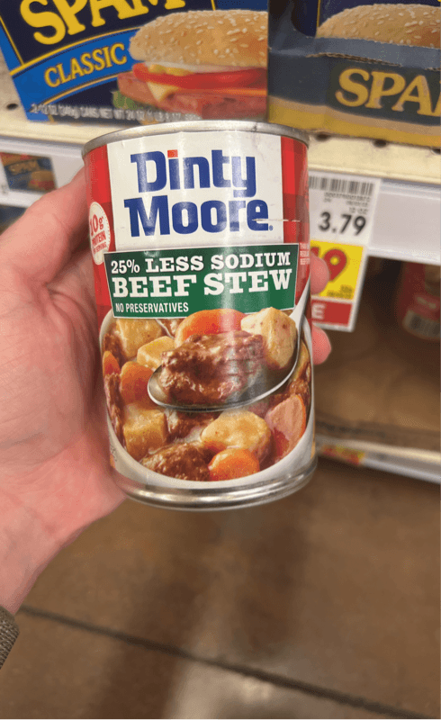 Dinty Moore 25% Less Sodium Beef Stew