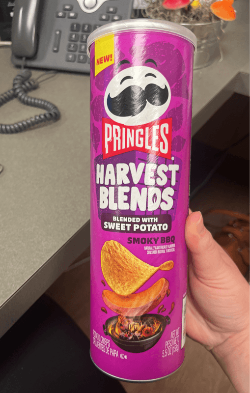 Pringles Harvest Blends Smoky Bbq Potato Crisps