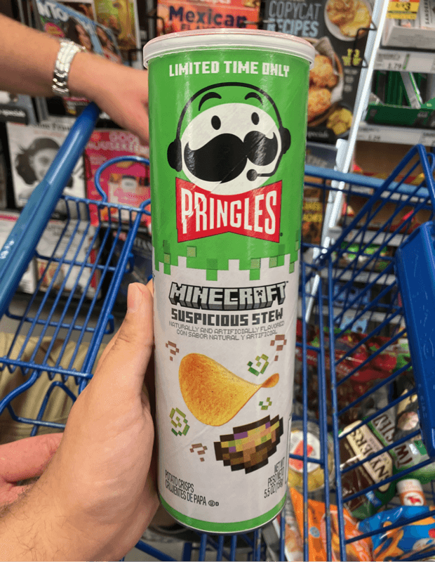 Pringles Minecraft Suspicious Stew Potatoes Crisps