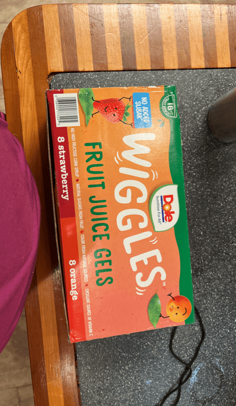 Dole Wiggles Strawberry And Orange Fruit Juice Gels