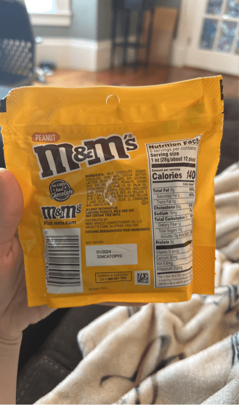 M&M'S Peanut Milk Chocolate Candies