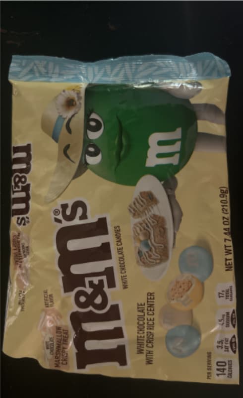 M&M'S White Chocolate With Crisp Rice Center Candies