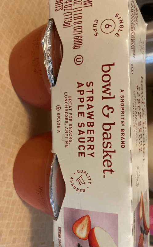 Bowl & Basket Strawberry Apple Sauce