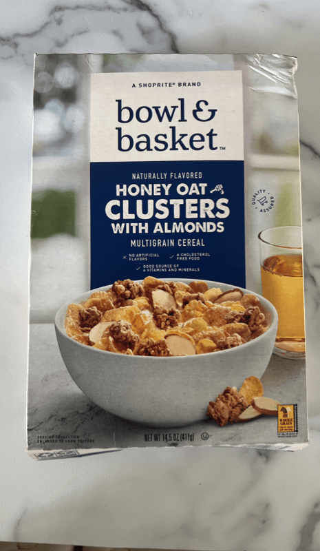 Bowl Basket Honey Oats Clusters With Almonds Multigrain Cereal