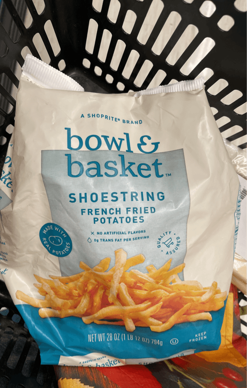 A Shoprite Brand Bowl & Basket Shoestring Frechn Fried Potatoes