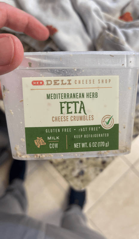 H-E-B Deli Cheese Shop Mediterranean Herb Feta Cheese Crumbles