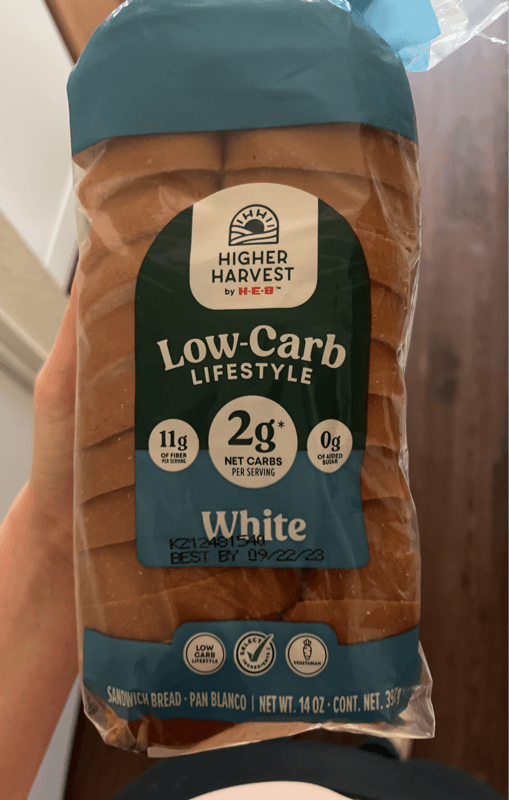 Higher Harvest By H-E-B Low-Carb Lifestyle White Sandwich Bread
