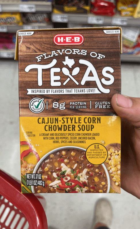 H-E-B Flavors Of Texas Gluten Free Cajun-Style Corn Chowder Soup