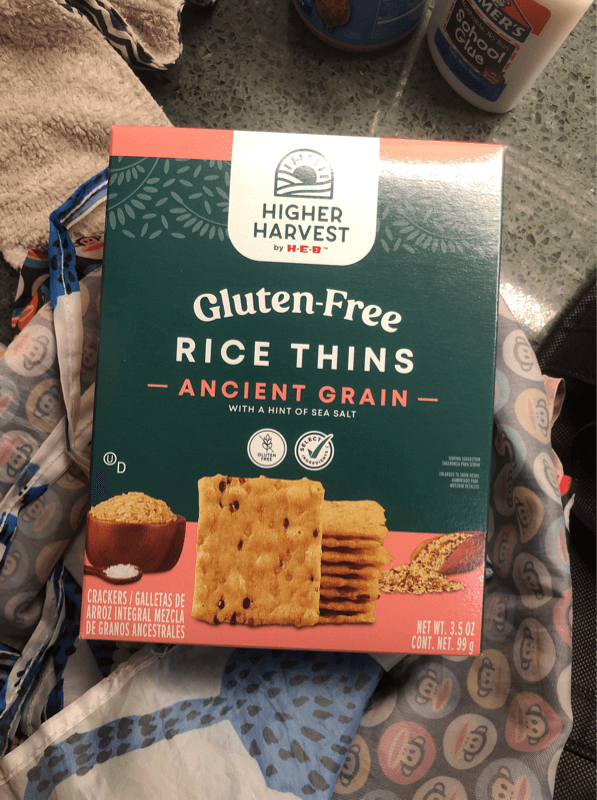 Higher Harvest By H-E-B Gluten-Free Rice Thins Ancient Grain Crackers