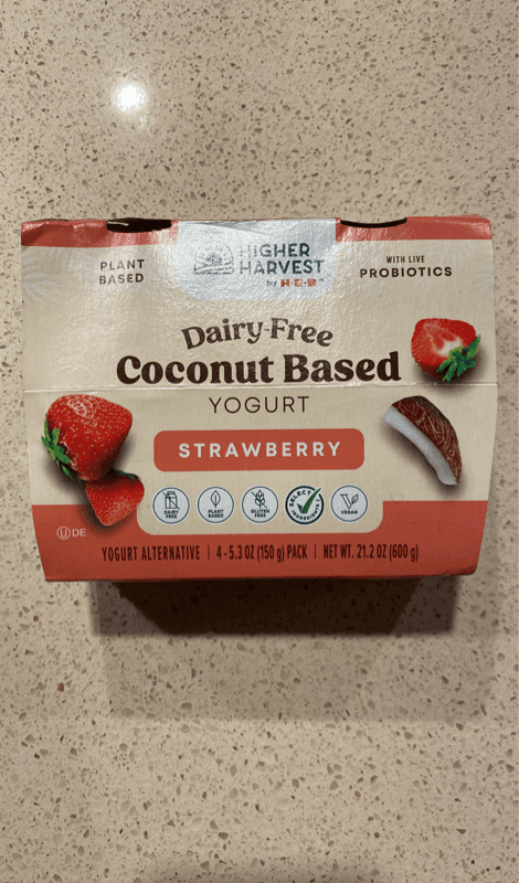 Higher Harvest Dairy-Free Coconut Based Yogurt Strawberry
