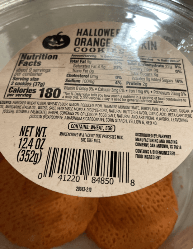 Halloween Orange Pumpkin Cookies