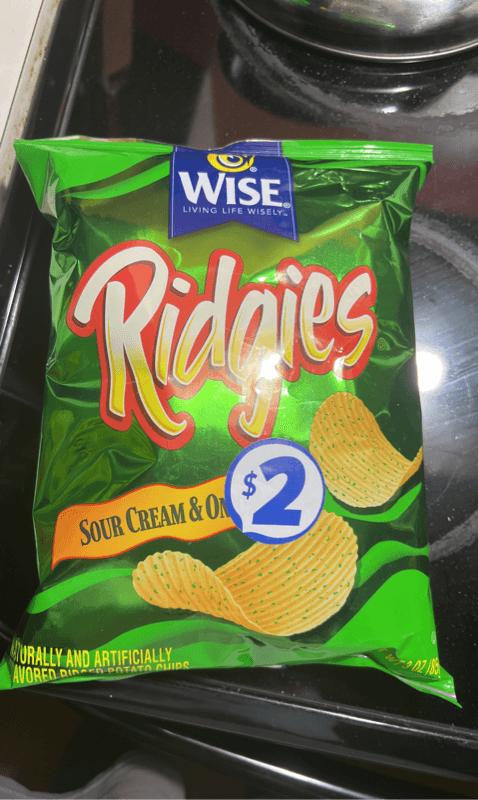 Wise Ridgies Sour Cream & Onion