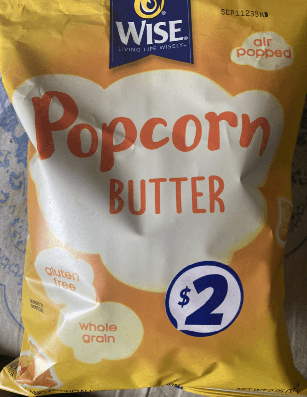 Wise Air Popped Butter Popcorn