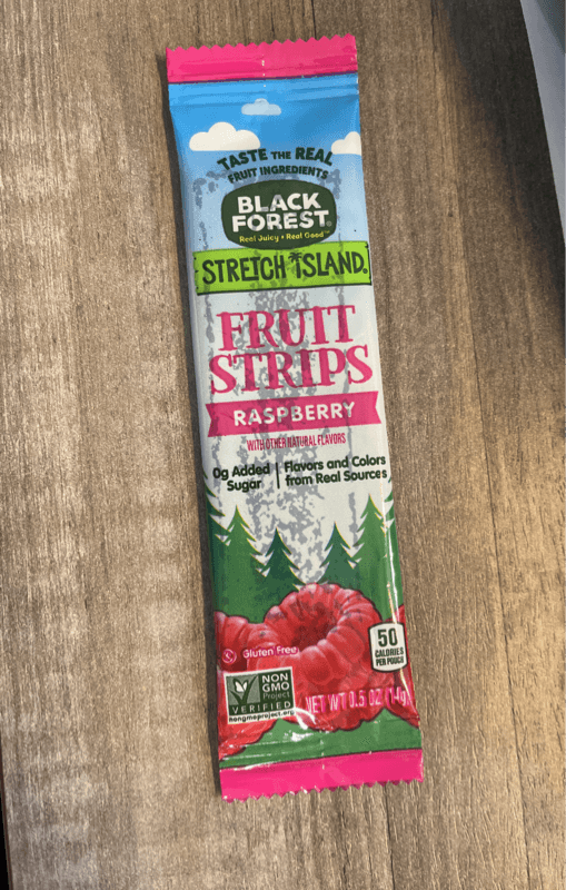 Black Forest Stretch Island Fruit Strips Raspberry Flavor