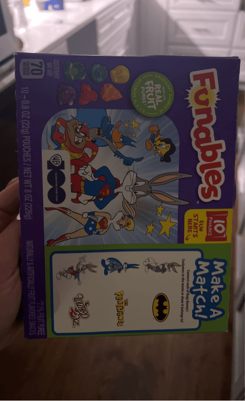 Funables Fruit Flavored Fruit Snacks Looney Tunes