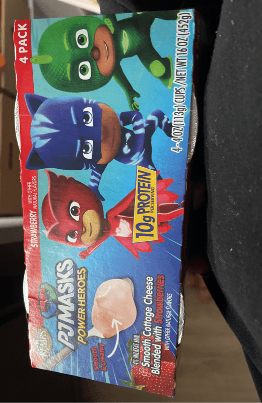 Kemps Pj Masks Power Heroes Strawberry Smooth Cottage Cheese