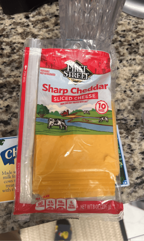 First Street Sharp Cheddar Sliced Cheese