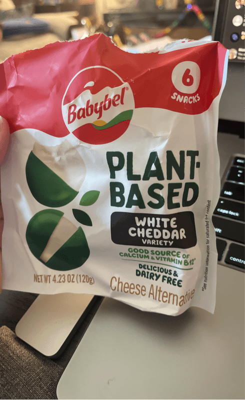 Babybel Plant-Based White Cheddar Variety